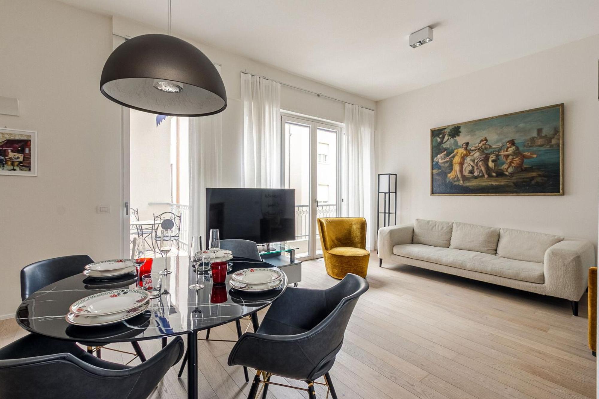1br Uberto Visconti Di Modrone A With Balcony In Lejlighed Milano
