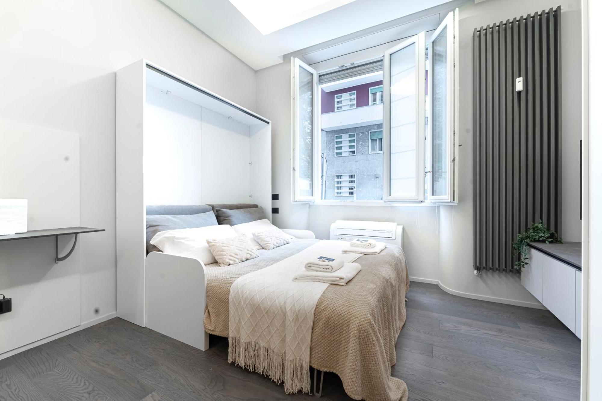 Designed In Center Gae Aulenti Area With Ac, Wifi And Subway Airport Connected Steps From Station Leilighet Milano