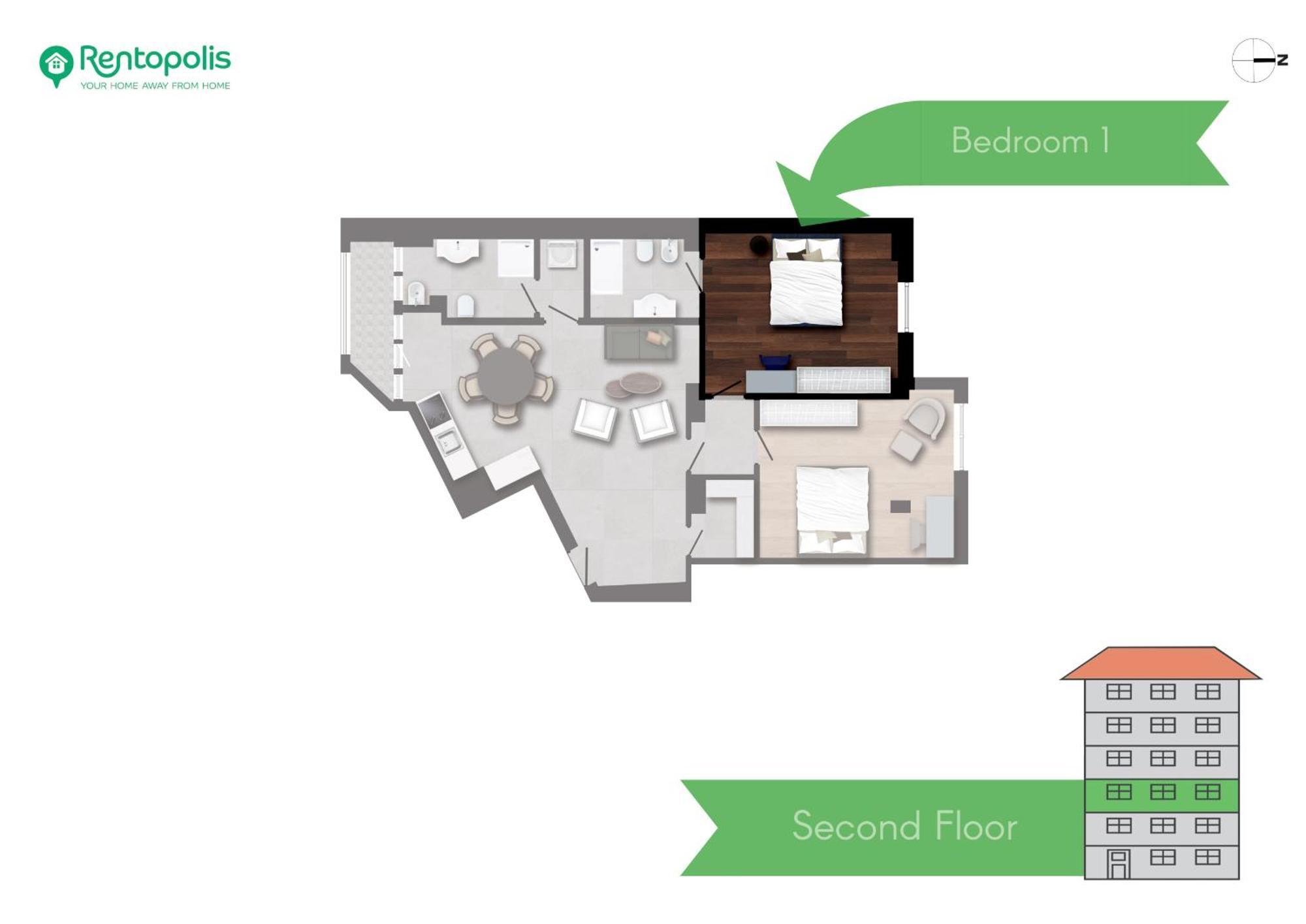 Spacious 2bdr With Balcony Arco-sempione Area, By Rentopolis * Milano