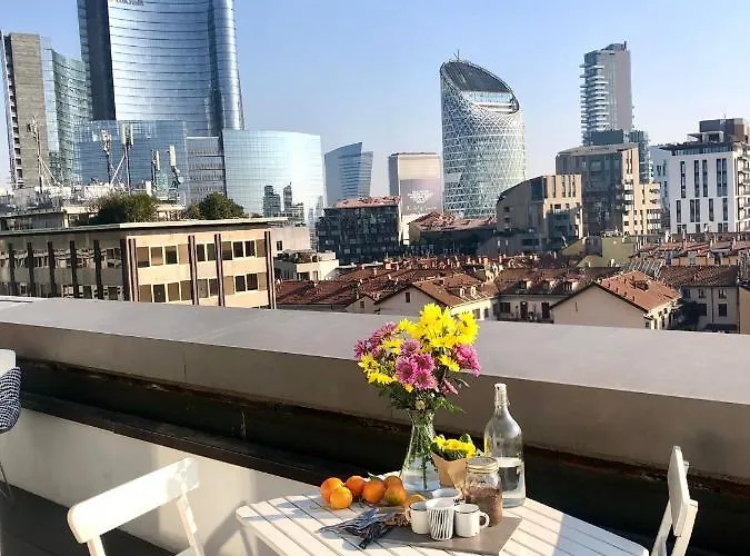 Attic 9Th Floor With 2 Terrace In Milan Center Brera With Amazing View
