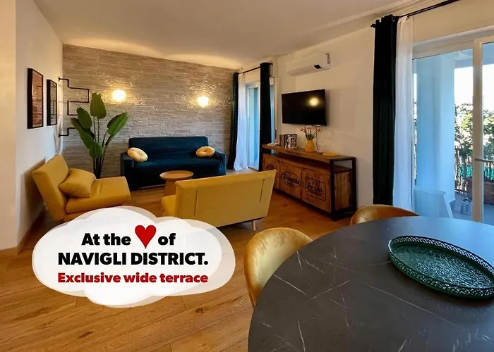 Navigli-Darsena Terrazza Esclusiva Sulla Citta
