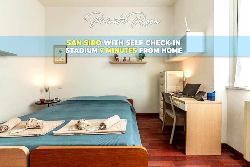Privatunterkunft San Siro A 7 Minuti Stanza Con Zone Comuni *