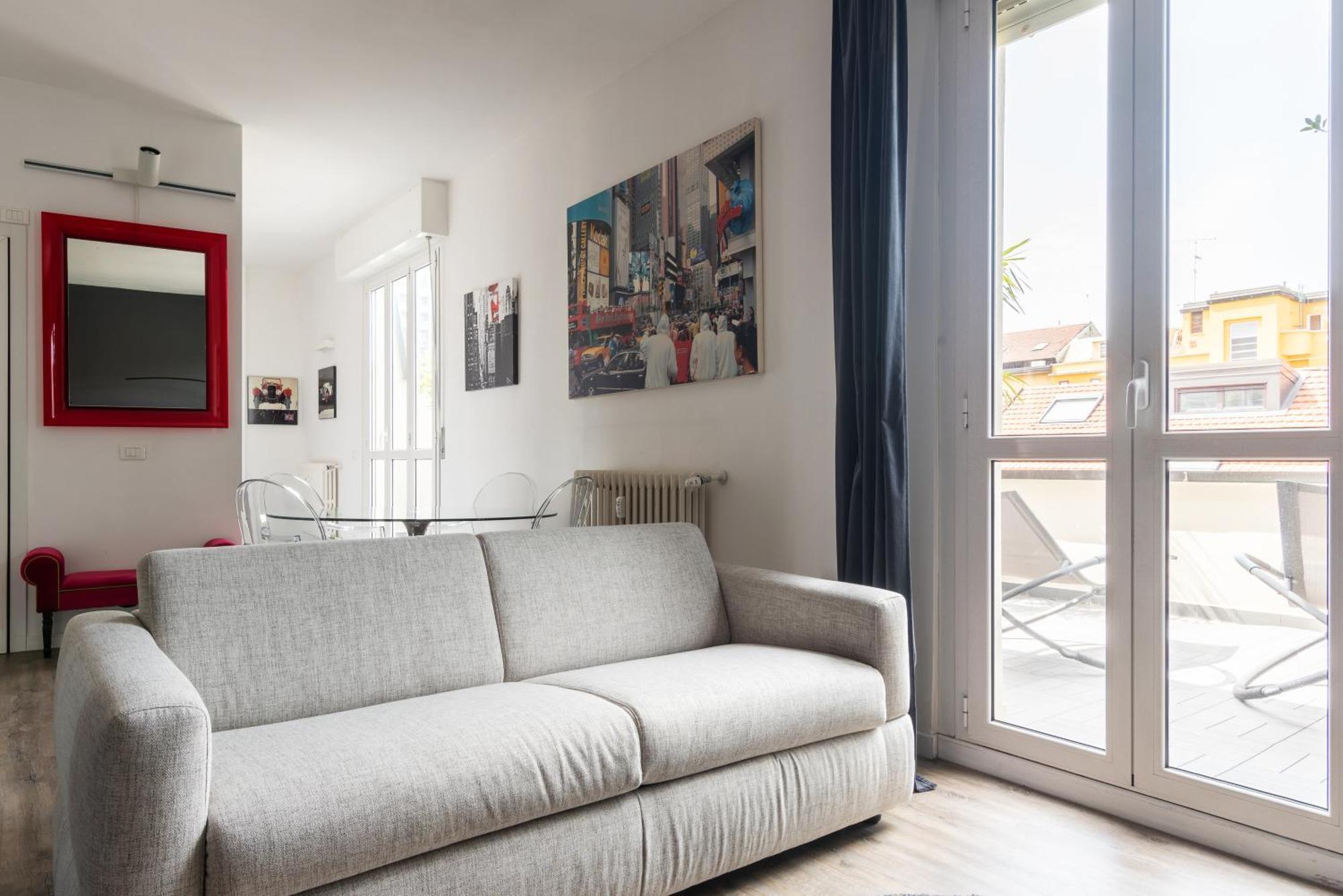 Favoloso Bilocale Con Terrazza Nel Cuore Di * Milaan