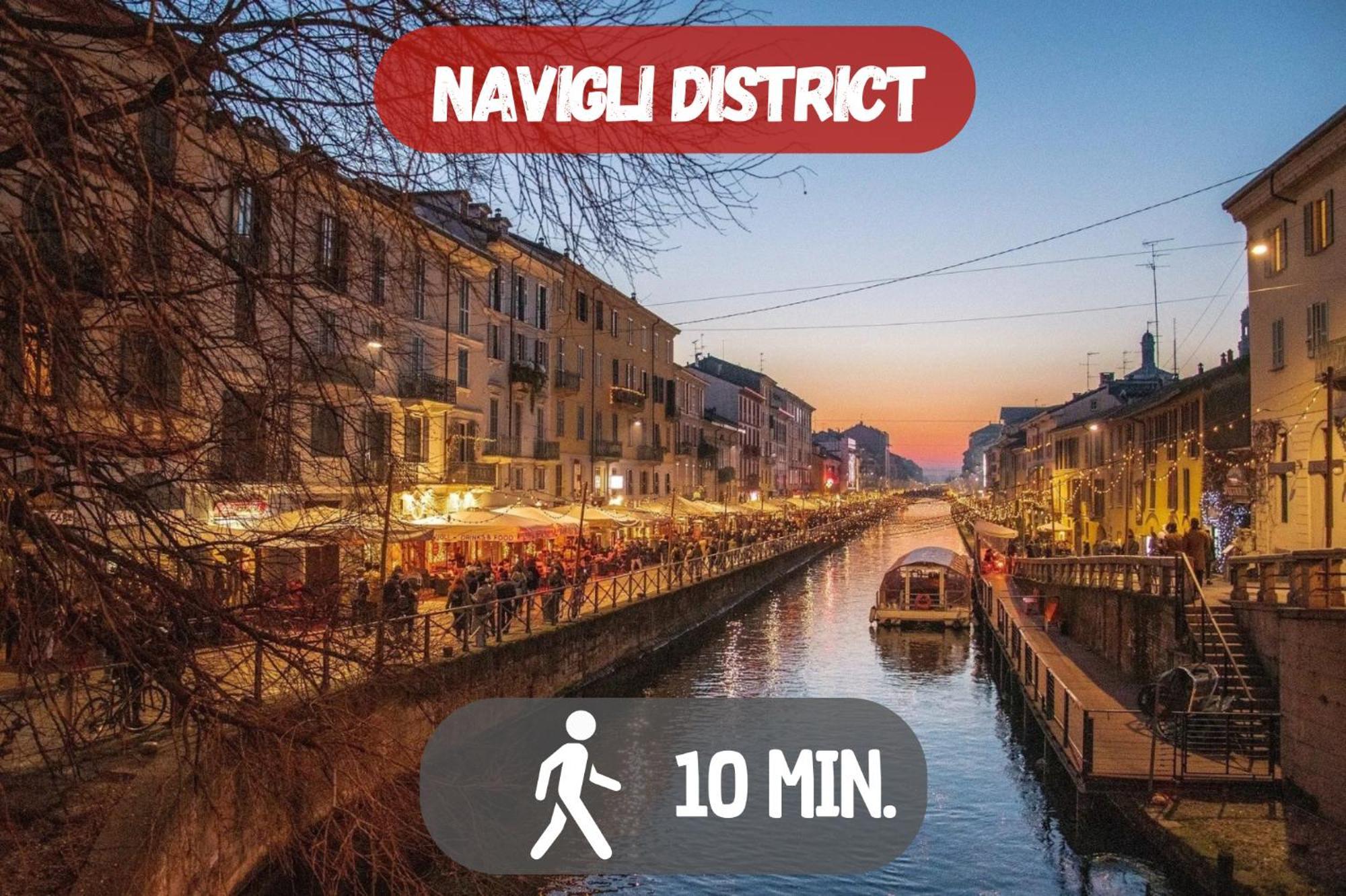 Lejlighed 10' Navigli, Penthouse With Panoramic View Milano