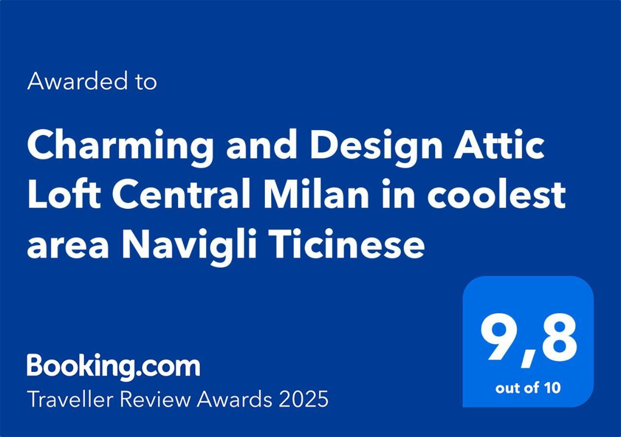 Apartment Charming And Design Attic Loft In Coolest Area Navigli Ticinese *