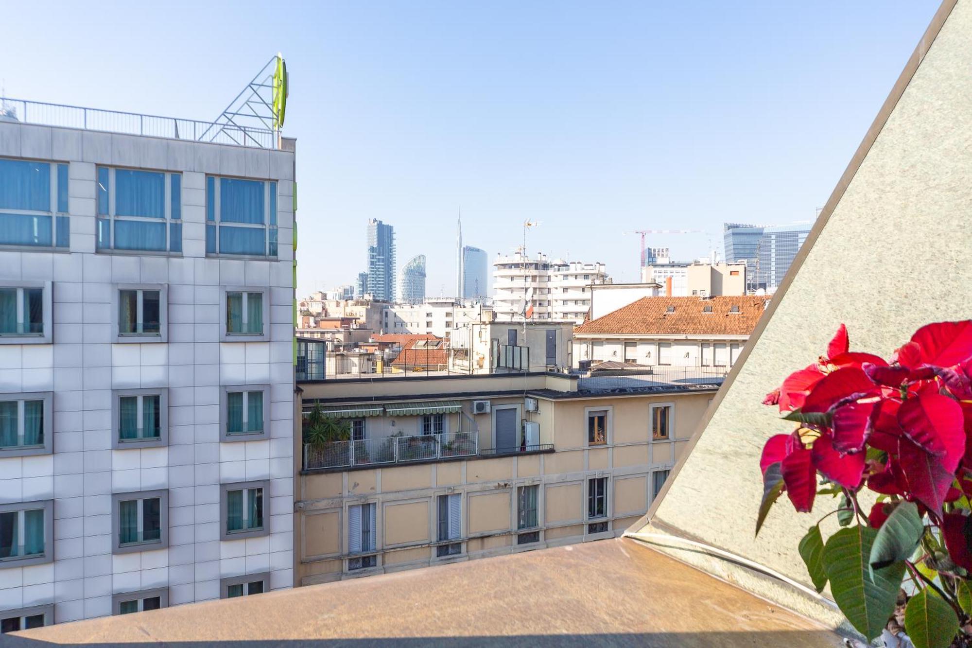 Repubblica-stazione Big House Skyline View 4 Pax Check In H24 Apartment Milan