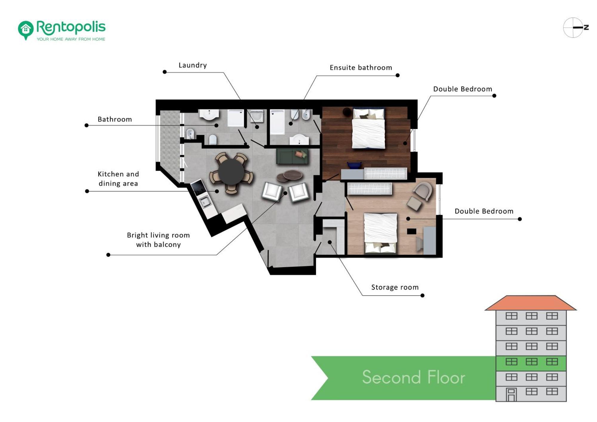 Spacious 2bdr With Balcony Arco-sempione Area, By Rentopolis Appartamento *