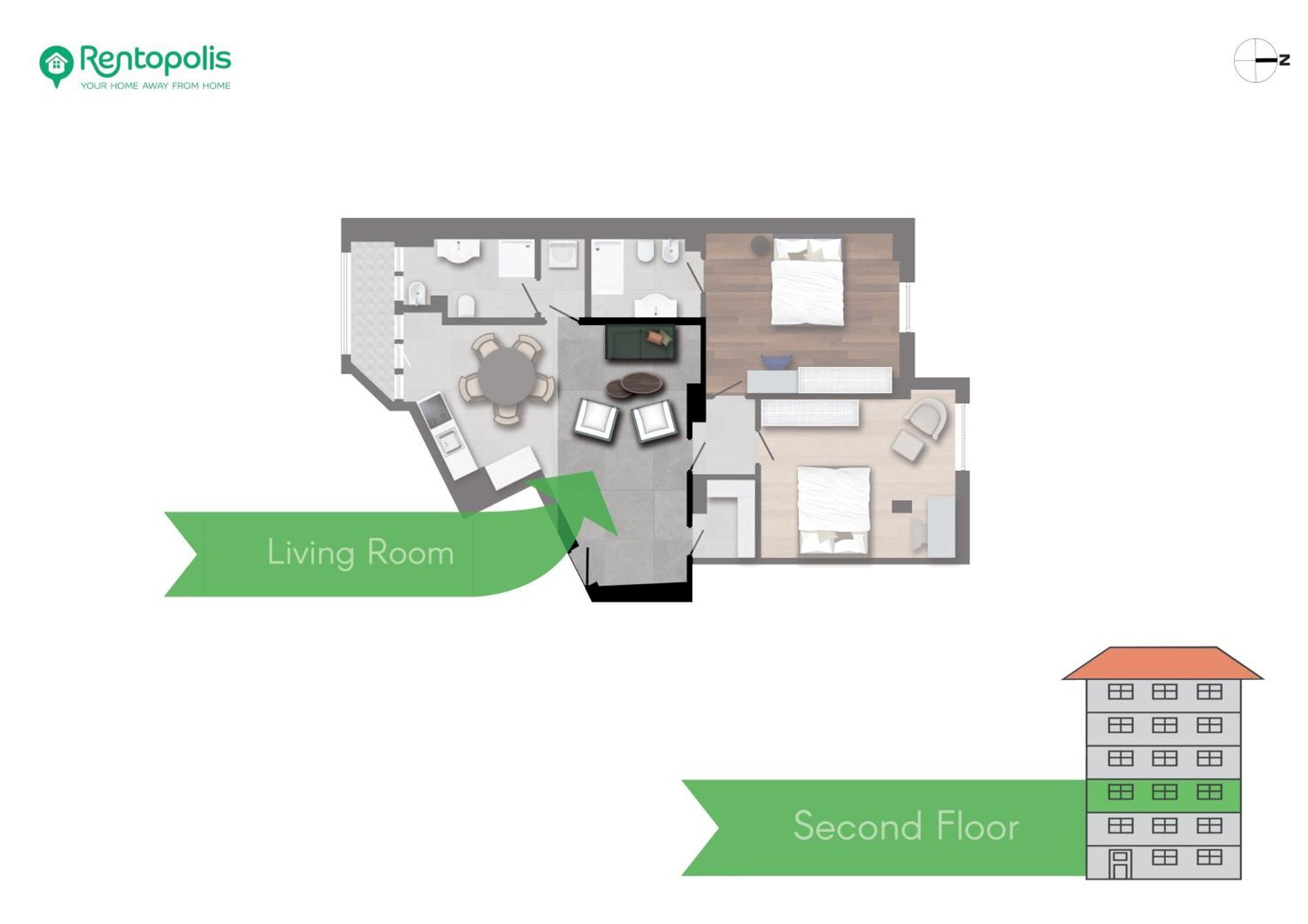 Spacious 2bdr With Balcony Arco-sempione Area, By Rentopolis Appartamento