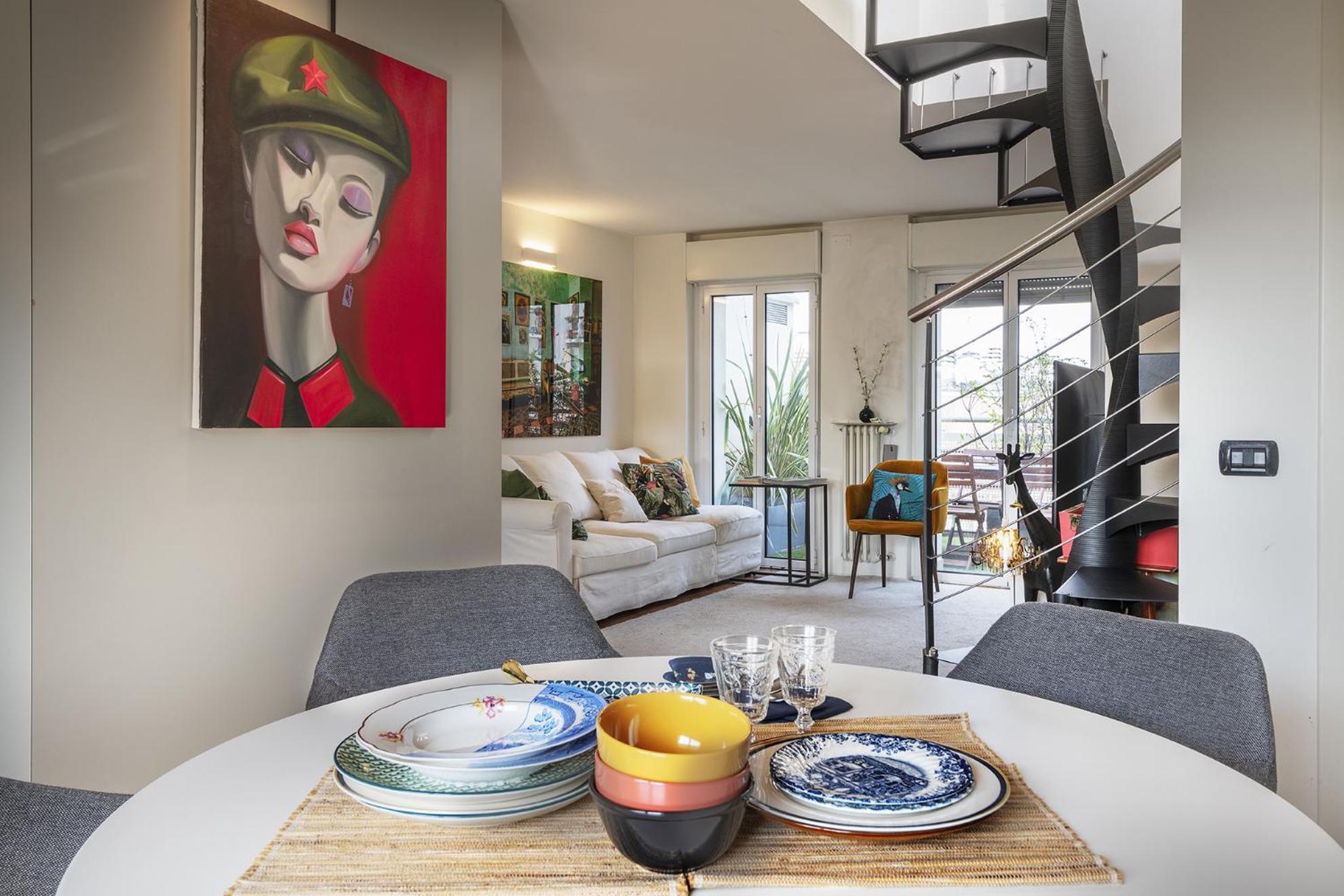 Apartment Giresio 41 - Your Penthouse With Rooftop Garden In Navigli - Wifi Mailand