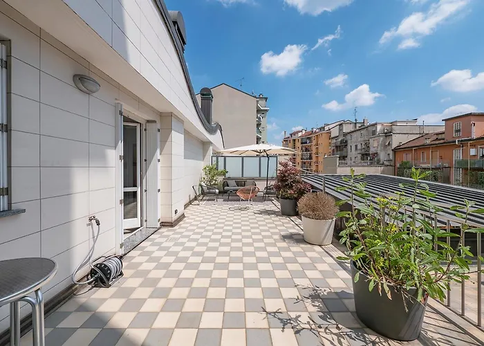 Attico A Milano - 2 Terrazzi E Netflix